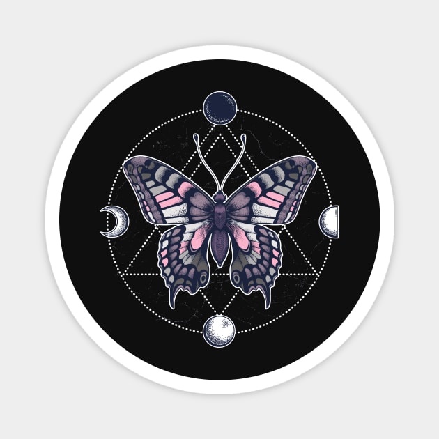 Demigirl Butterfly Magnet by Psitta